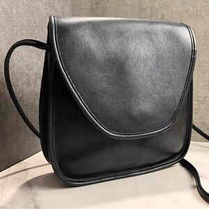 Vintage Coach Navy Blue Lindsay Crossbody Bag